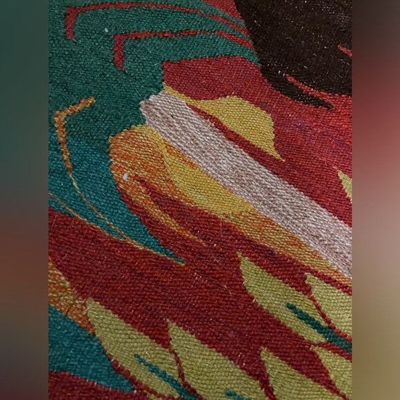 Hand Woven Wool Animal Rug - Picture 3 of 4